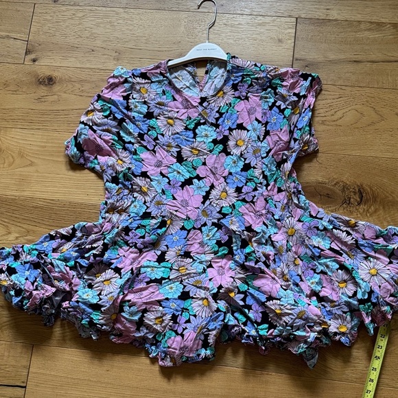 Storia Floral Dress - Pink, Blue, Black Medium - Picture 6 of 8